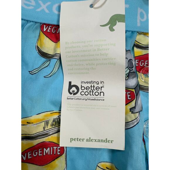 Peter Alexander Men's Vegemite Cotton Boxer Shorts Size SMALL - Picture 9 of 11